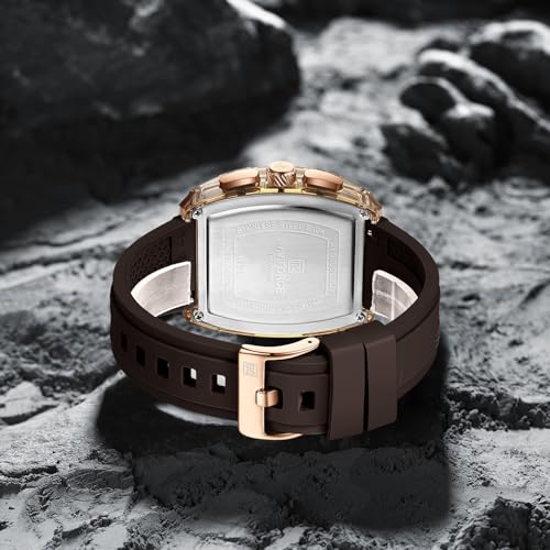 Image of NAVIFORCE NF6101 Multifunctional Chronograph dial with Silicon Strap Analog Watch