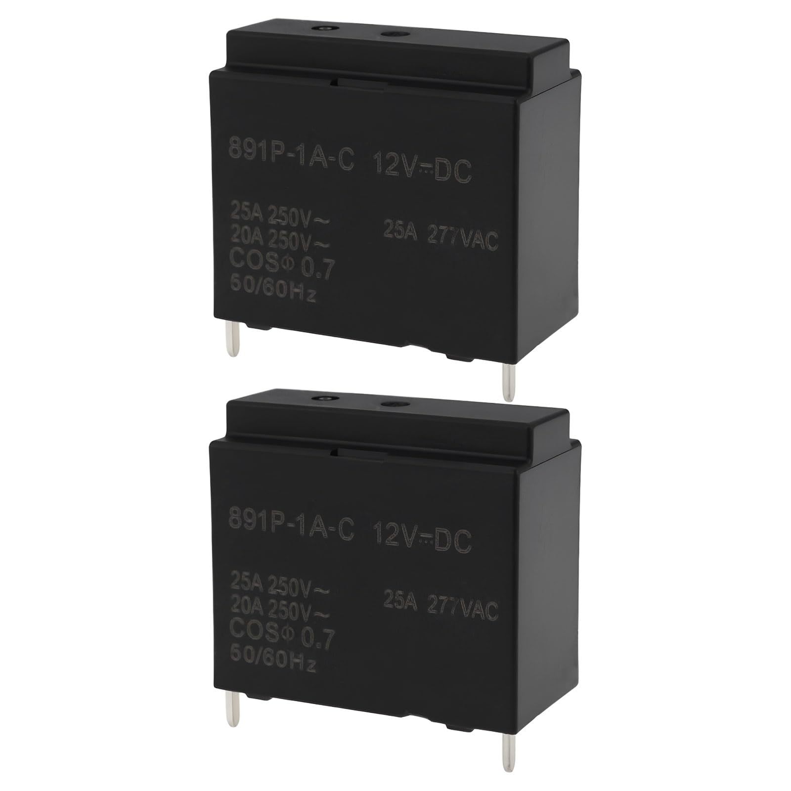 Sg Store 2Pcs 4Pin Relay 891P-1A-F-C 12Vdc For Refrigerator Washing Machine Dryer