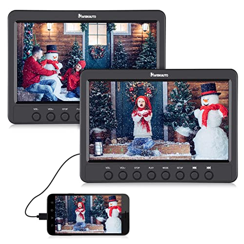3台 みかん　ヘッドレストモニター dvd スマホ同期 ポータブルdvd 3台 みかん様専用 ヘッドレストモニター dvd スマホ同期