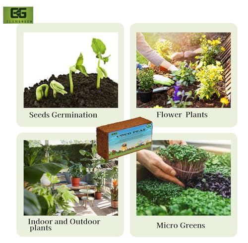 Image of Elamgreen Coco peat Buy 1 GET1 Free Coco peat for Plants and Potting Soil /Coco peat 650grms