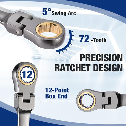 WORKPRO 22-Piece Flex-Head Ratchet Set