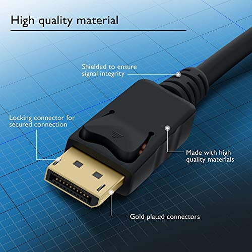 Image of Satsung Ranz High Speed DP to DP Cable DisplayPort to DisplayPort Cable MacbookPC (1.8Meter)