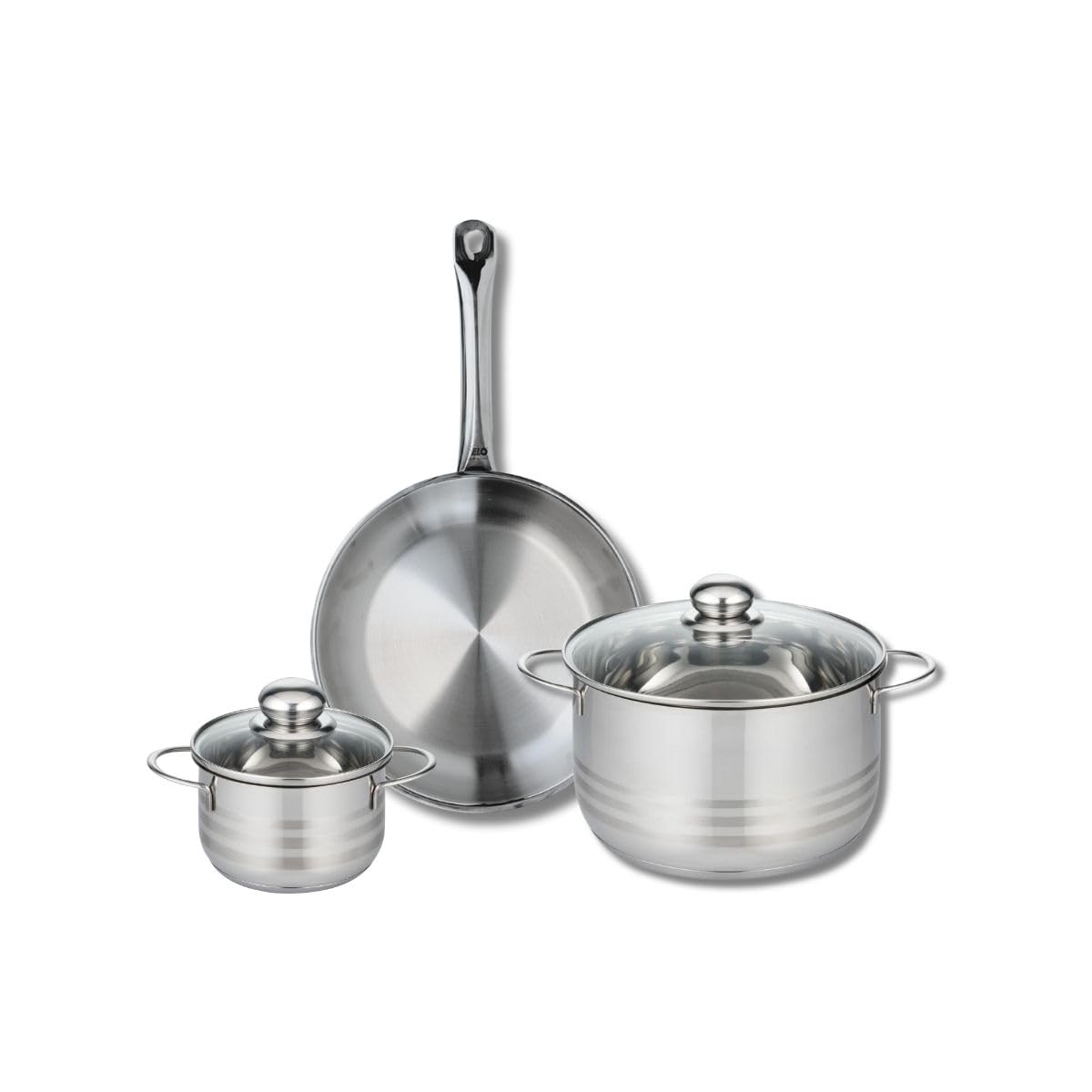 Elo Batterie cuisine poêle 28 cm et 2 faitouts 14/24 cm