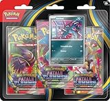 Pokémon-Sammelkartenspiel: 3er-Pack Mega-Entwicklung – Fatale Flammen: Sniebel (1 holografische Promokarte & 3 Boosterpacks)