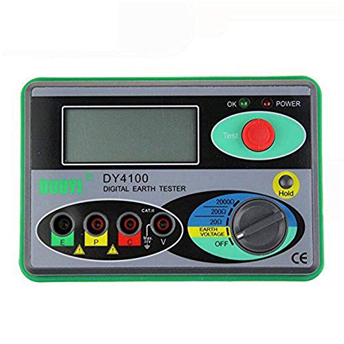 Preisvergleich Produktbild DY4100 Digitaler Erdwiderstandstester, Multimeter, Widerstandsmesser, digitaler Erdungstester, 0 / 20 / 200 / 2000
