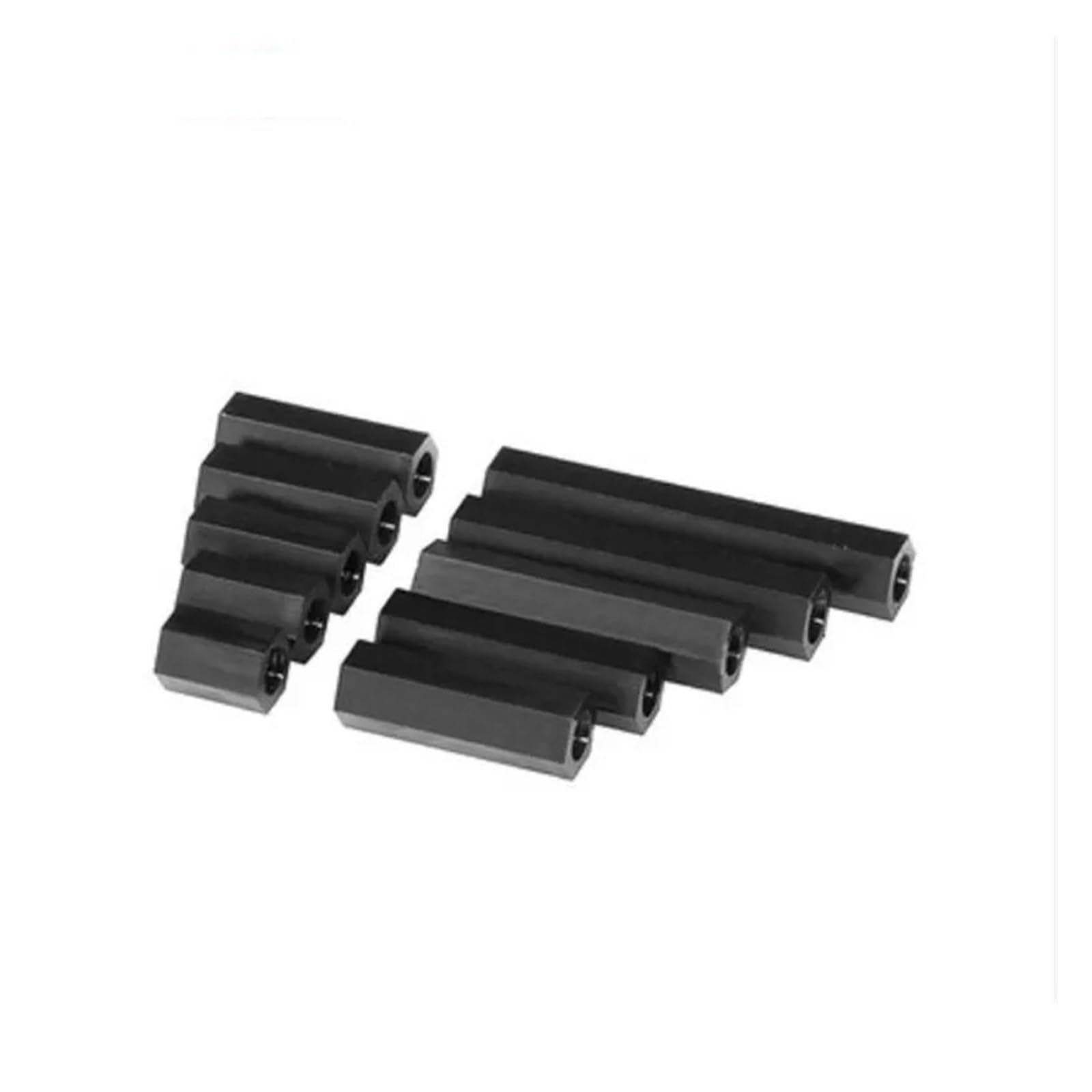 Dystans PCB żeński-żeński M2-M4 z czarnego nylonu | Dystans dystansowy PCB 500-1000PCS(8mm,M2.5 1000pcs)