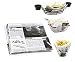 Produktbild Mannily  Seidenpapier in Lebensmittelqualität, für Lebensmittelkorb, Deli, BBQ, Sandwich; Motiv: Wickelpapier mit Zeitungsdruck  200 quadratische Bögen, 22 x 22 cm Newsprint