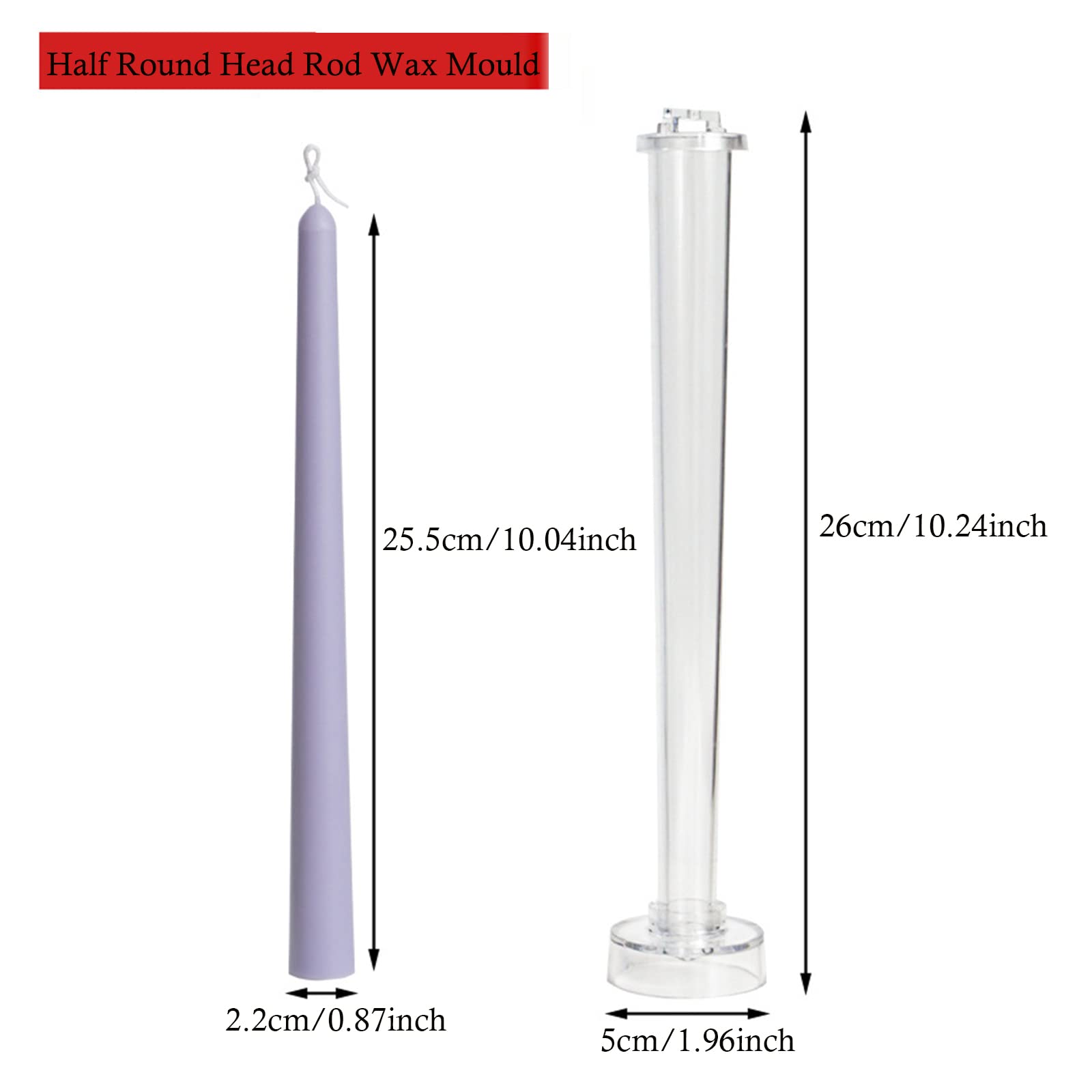 Stampo Per Candele In Plastica - Forma Lunga Per Candele Fatte A Mano