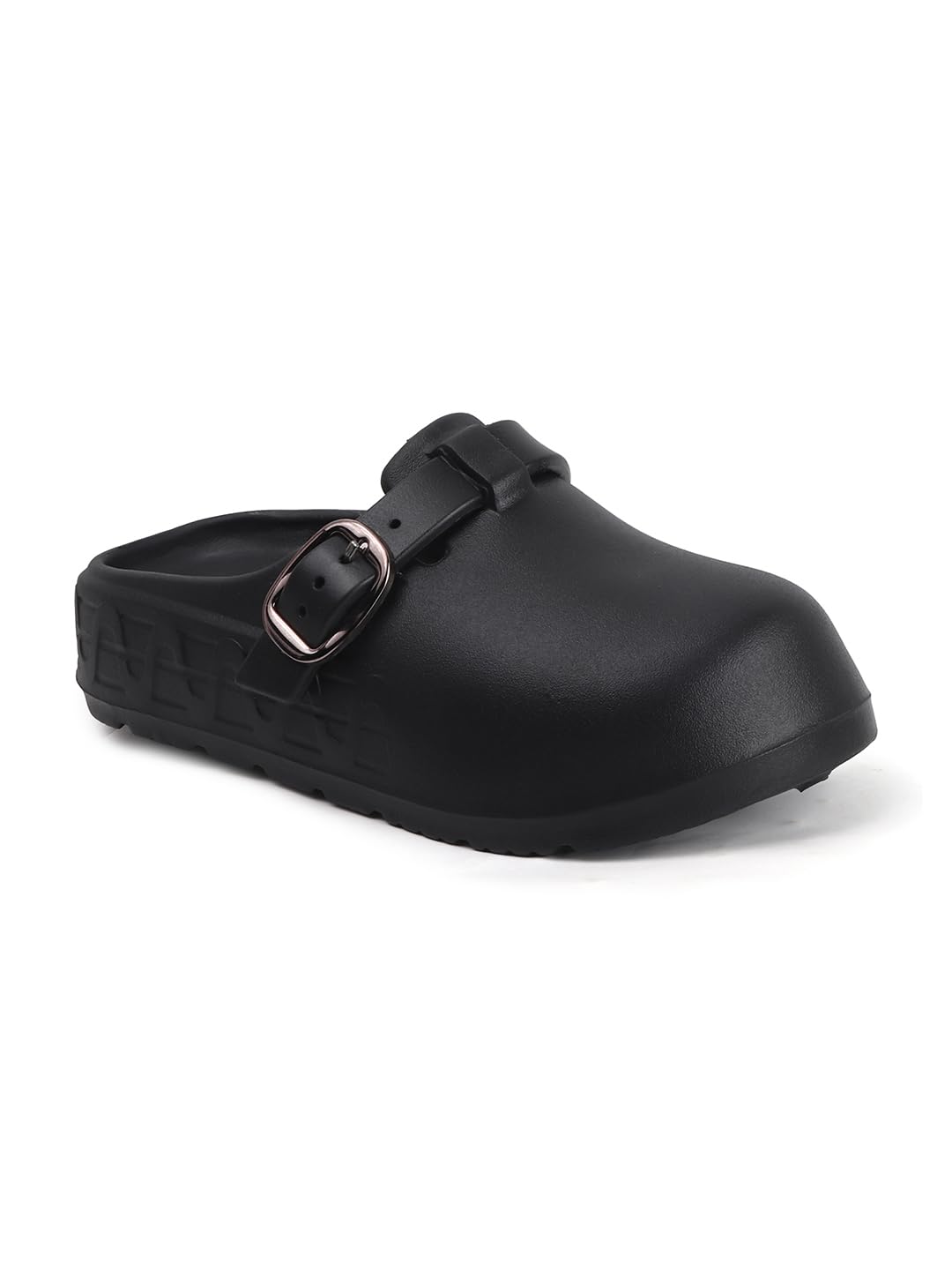Women Comfort Clog with Statement Buckle
