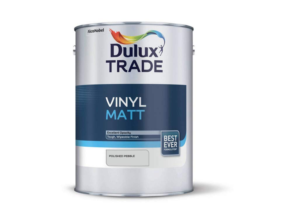 Dulux Trade Polished Pebble 5L Vinyl Matt - Finish