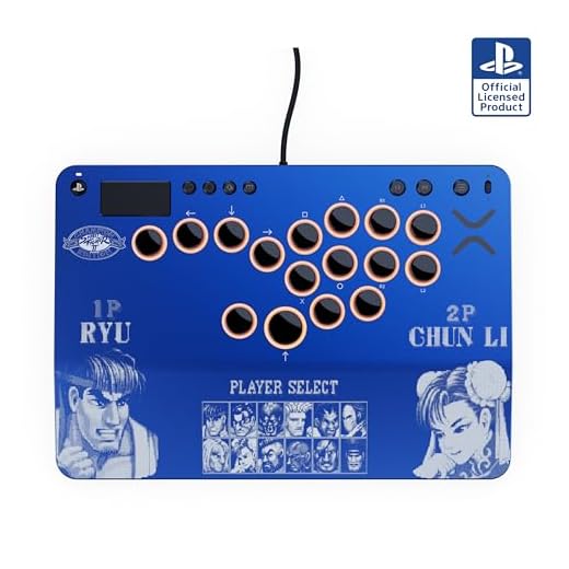 Turtle Beach Victrix Pro KO Leverless Fight Stick Controller - Street Fighter II: Champion Edition, offiziell von Capcom und PlayStation lizenziert für PS5 und PC, für Esports-Gaming