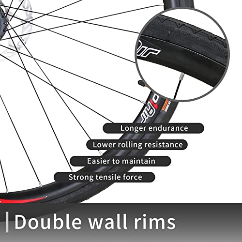 EUROBIKE Road Bike,21 Speed Bicycle with Disc Brake,700C Wheels Road Bikes for Men or Women,49cm/54cm Frame for Adult Cycling Bicycle