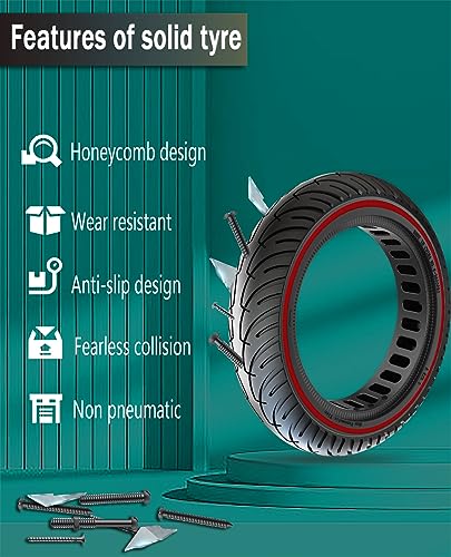 GLDYTIMES 8.5 x 2.0 Inches Electric Scooter Tyre 50/75-6.1 Solid Tyre Fit for Gotrax Gxl V2/XR Apex Xl~Hiboy S2 Max Pro~Hover 1~AOVOPRO ES80~Xiaomi - Image 4