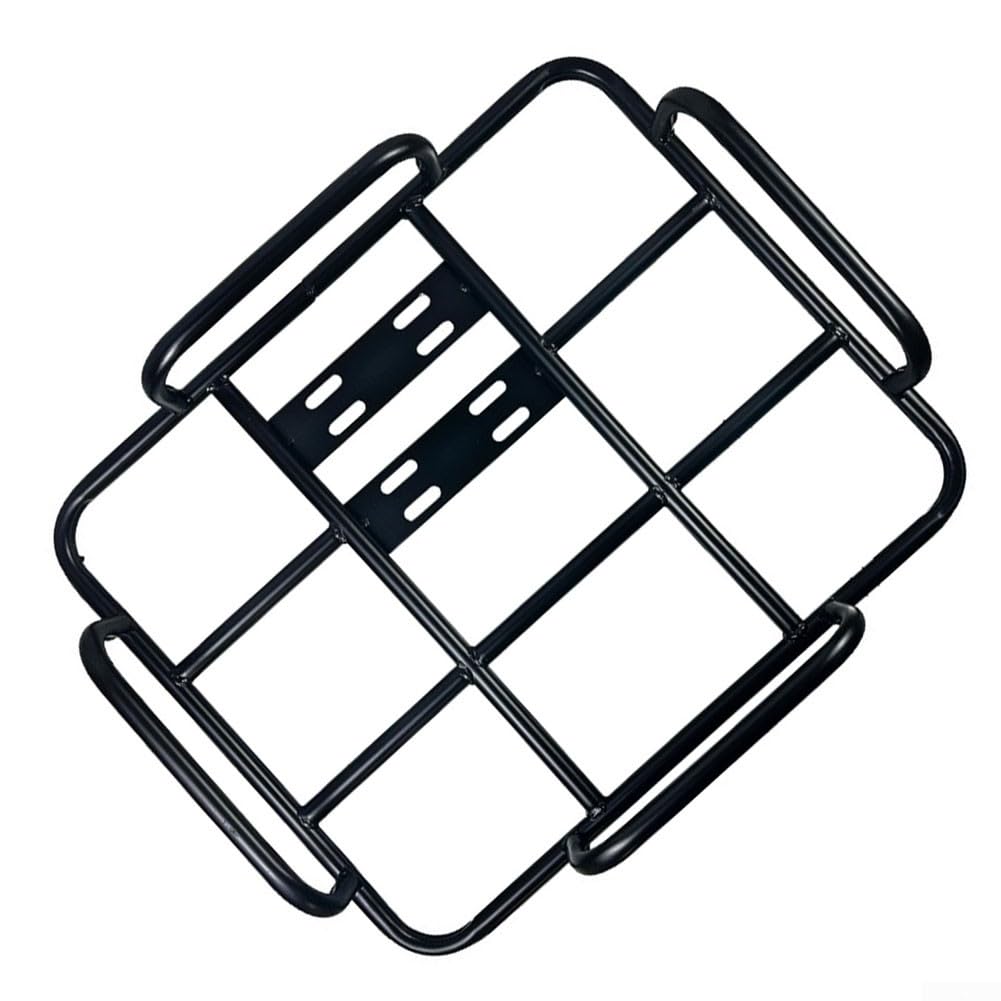 Grille arrière pour boîte de livraison de nourriture de moto avec garde-corps pour boîtes de 50 x 40 cm, kit de support de panier de transport de bagages en fer pour scooter électrique
