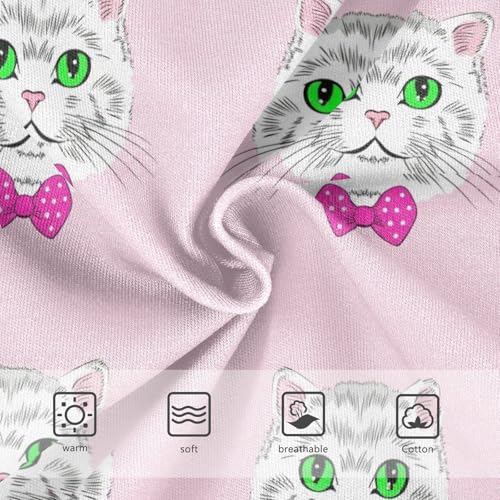 Joisal Cute Cats Light Pink Cartoon Toddler Girls Underwear 2t Cotton Panties for Girl Bright Kids Briefs Undies3