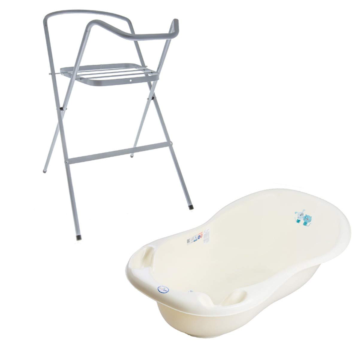 Bañera para bebé con termómetro amarillo amarillo Talla:102 cm
