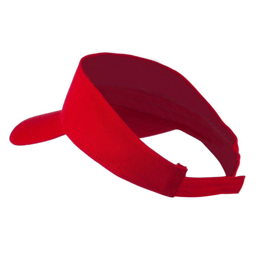 Pow Mia Embroidered Twill Sun Visor - Red OSFM