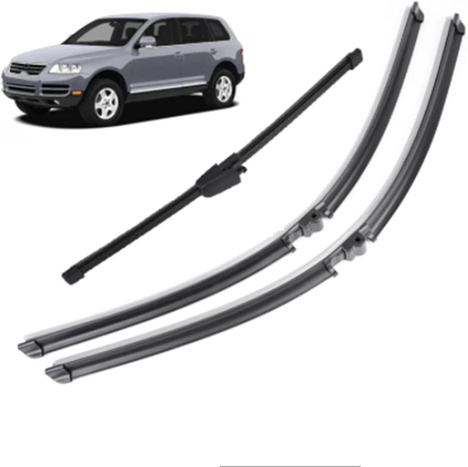 YIXINYI 3 Pcs Front + Rear Windscreen Wiper Blades for Volkswagen Touareg 2003-2006, Windshield Wipers Exact Match Replacement Consistent All Climate Efficiency