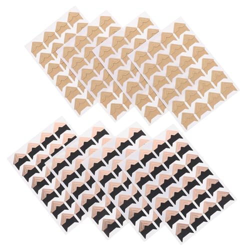 GLSTOY Photo Corner Stickers 8 Sheets Self Adhesive Photo Mounting Corners for Scrapbook