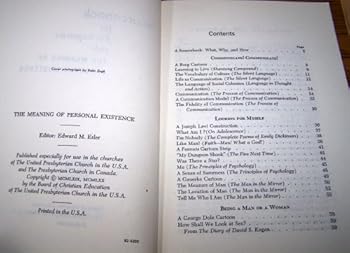Paperback Sourcebook for Five Inquiries Into the Meaning of Personal Existence (II, 9-10, Fall) Book