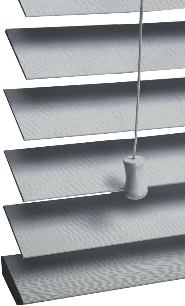 Home In Style 4U Faux Wood Venetian Blinds, Nimbus Grey (W 150cm x L 213cm) — image 1
