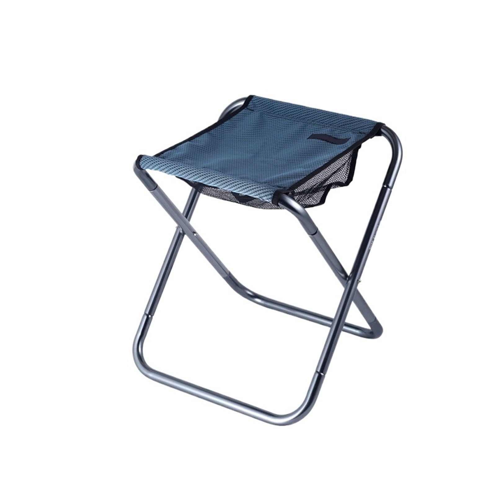 Sgabello pieghevole in alluminio ultraleggero per campeggio pesca(Blue)