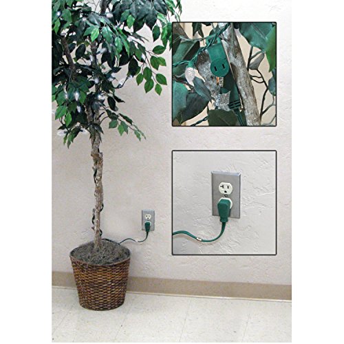Axis 45511 3-Outlet Green Wall-Hugger Indoor Grounded Extension Cord thumb #2