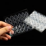 LABOTA 40 Blatt (960 Stück) Doppelseitiger Nagelkleber-Aufkleber,Transparenter Nagelaufkleber für Maniküre Zubehör,Super klebrig