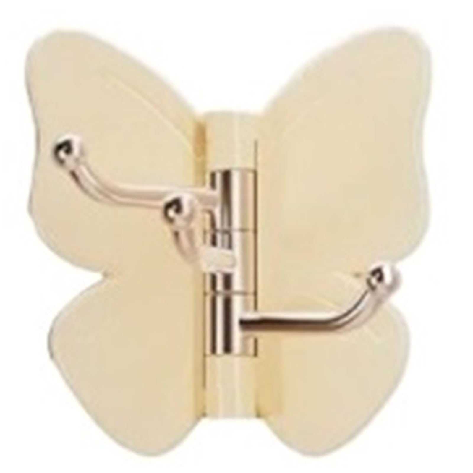QAZWZG Rotating Butterfly Adhesive Wall Hooks 16pcs Rotating Butterfly Adhesive Wall Hooks, Cute No-Drill 3-Prong Swivel Hangers with Adjustable Wings(Yellow)
