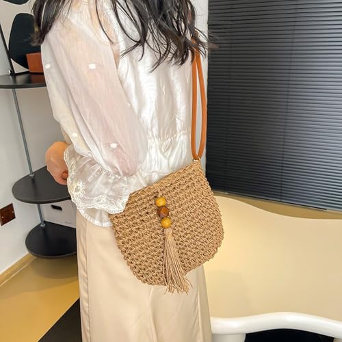 Small Summer Beach Bags Straw Beach Bag Woven Purse Cute Womens Small Handbag Shoulder Purse Straw Clutch Purses2