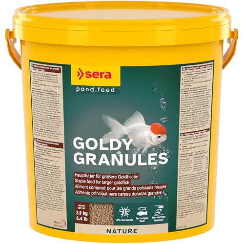 sera Goldy granules 10 L | alimento Principal para Carpas Doradas Grandes | granulado Flotante | favorece el Crecimiento y refuerza el Sistema inmunitario