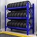 SDdPulse Tire Stand,Metal Car Tire Rack Racks for Warehouse Storage, Trucks Tire Stand Large Loading Capacity Tyre Rack, Wheel Rim Tire Storage Rack,Blue-150x40x200cm/59.1x15.7x78.7in