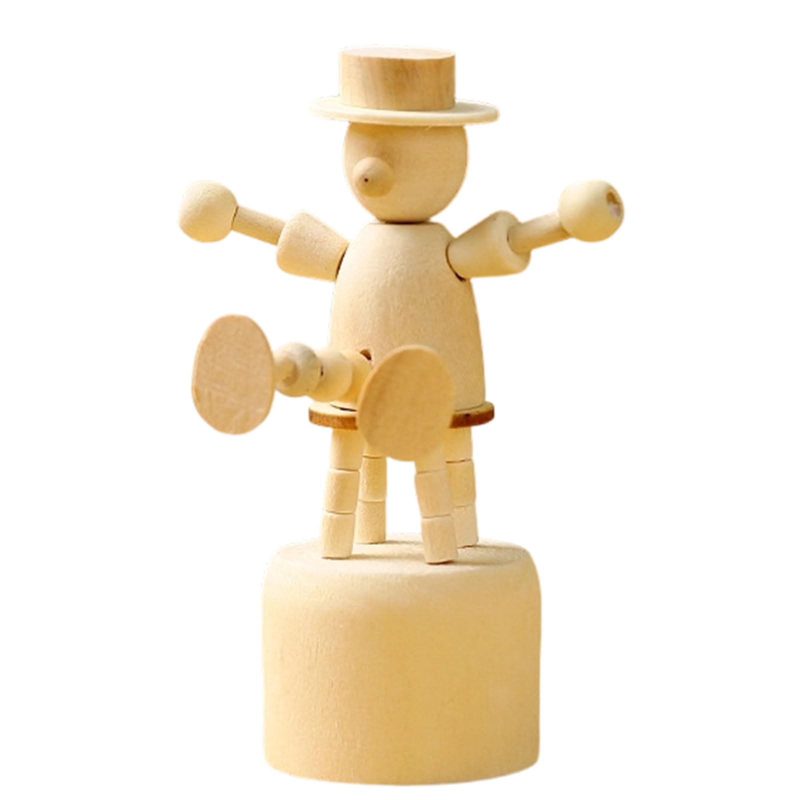 Rafgaldex G Cartoon Animal Statues Table Ornament For Home Decors Wooden Movable Puppet Figurines Educational Toy Ift Clown Horse Iraffe Do Statue