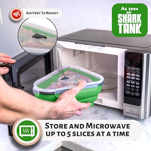 image for The Perfect Pizza Pack™ - Reusable Pizza Storage Container with 5 Mi