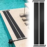ACXIN Panneau solaire de piscine - 400 cm x 70 cm - Chauffage solaire pour piscine - Tapis solaire - Pompe à chaleur respectueuse de l'environnement - Alternative - 32 canaux EPDM - Noir