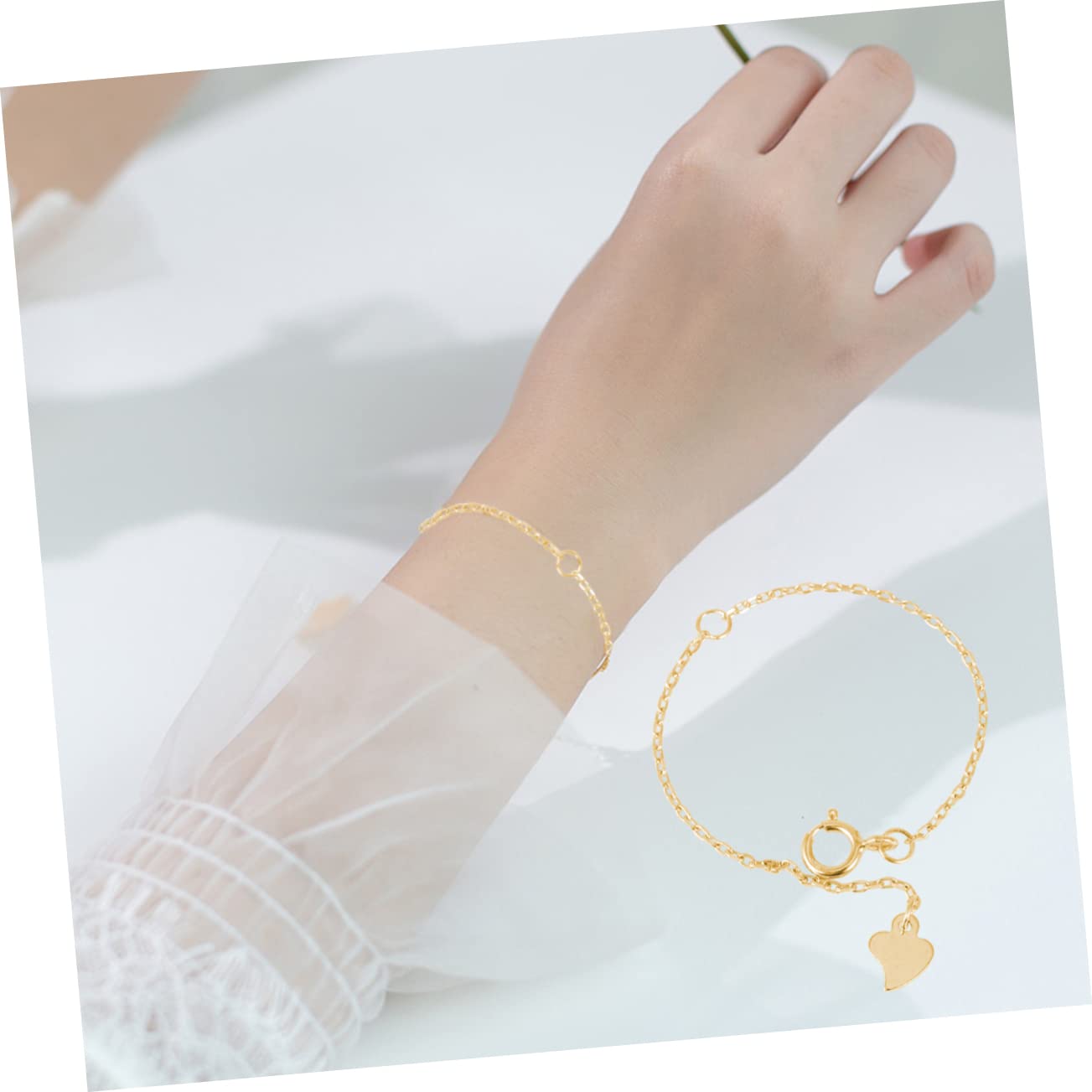 STOBOK 9 Stk Armband Halskette Extender Schwanzkette verlängerungskette verlängerung für armband Charm-Armbänder DIY verstellbare Kette eine Halskette Schmuck Armbandverlängerungen Charme