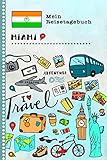 Miami Reisetagebuch: Kinder Reise Aktivitätsbuch zum Ausfüllen, Eintragen, Malen, Einkleben A5 - Ferien unterwegs Tagebuch zum Selberschreiben - Urlaubstagebuch Journal für Mädchen, Jungen