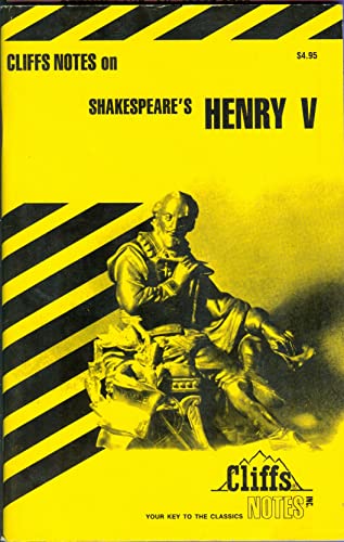 Cliffs Notes On: Shakespeare's Henry V B003J81IT2 Book Cover