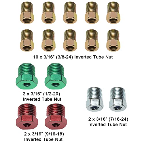 image for Nstarsmotor 25 ft 3/16 True Copper-Nickel Alloy Brake Line Kit Complet