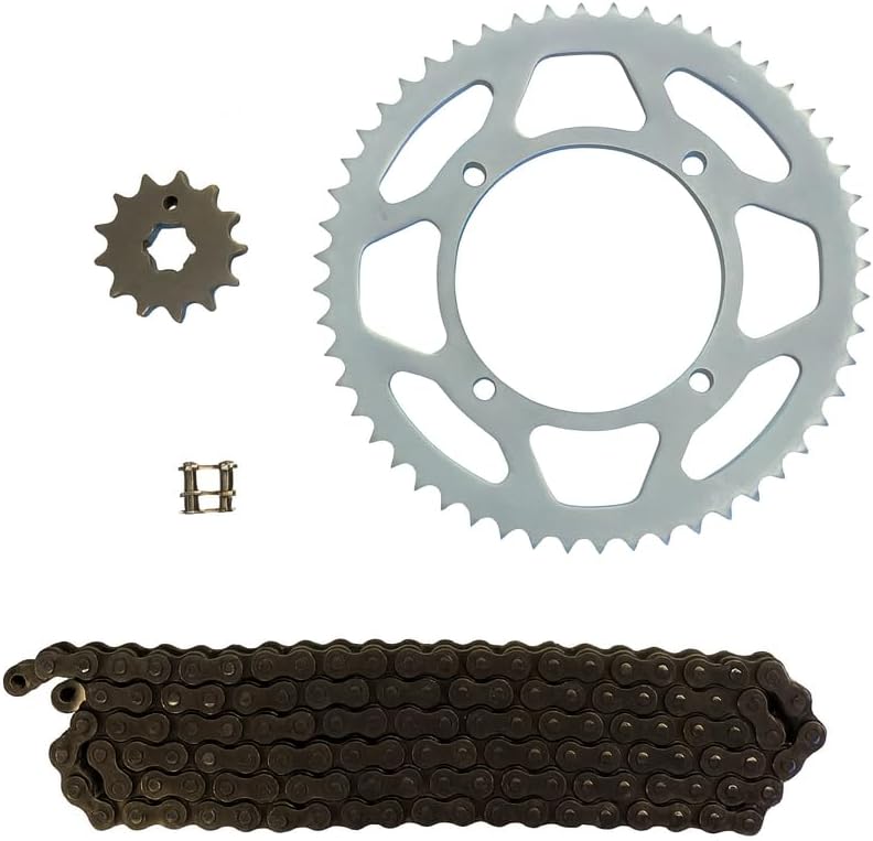 428 Motorcycle Chain and Sprocket Kit compatible with Kawasaki KX100 1998-2021 (428 Chain Conversion Kit)