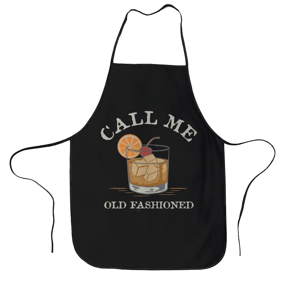 702 Bib Apron Call Me Old Fashioned Cocktail, Apron Durable Art Apron Multi-Purpose Baking Apron For Girls Adult Chef