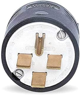 4 Wire Industrial Straight Blade Plug - HUBBELL WIRING DEVICE-KELLEMS HBL8431C