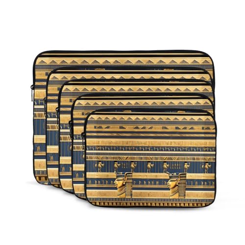 Egyptian Pharaonic Frescoes Laptop Sleeve Case 10 Inch Suitable for Notebook Computer Tablet Traveling Carrying Simple Case2
