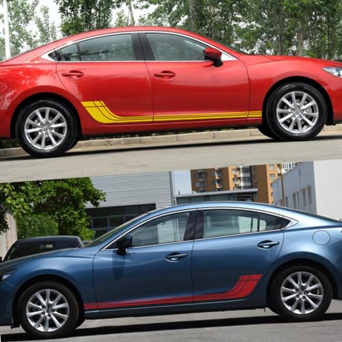 Autocollants de course sport pour Mazda couverture latérale tuning 2pc