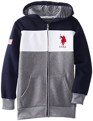 U.S. Polo Assn. Little Boys' Colorblock Fleece Hoodie