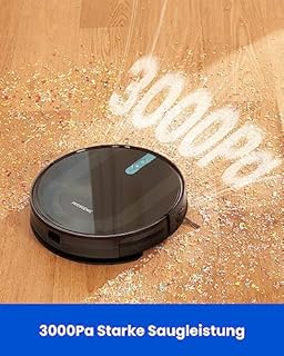 proscenic 850T Robot Aspirapolvere e Lavelli, Robot Aspirapolvere 3000Pa, Nuova versione, Potente per Animali domestici, Navigazione Intelligente, Serbatoio Misto 2 in 1, Controllo da Siri, App, Alexa