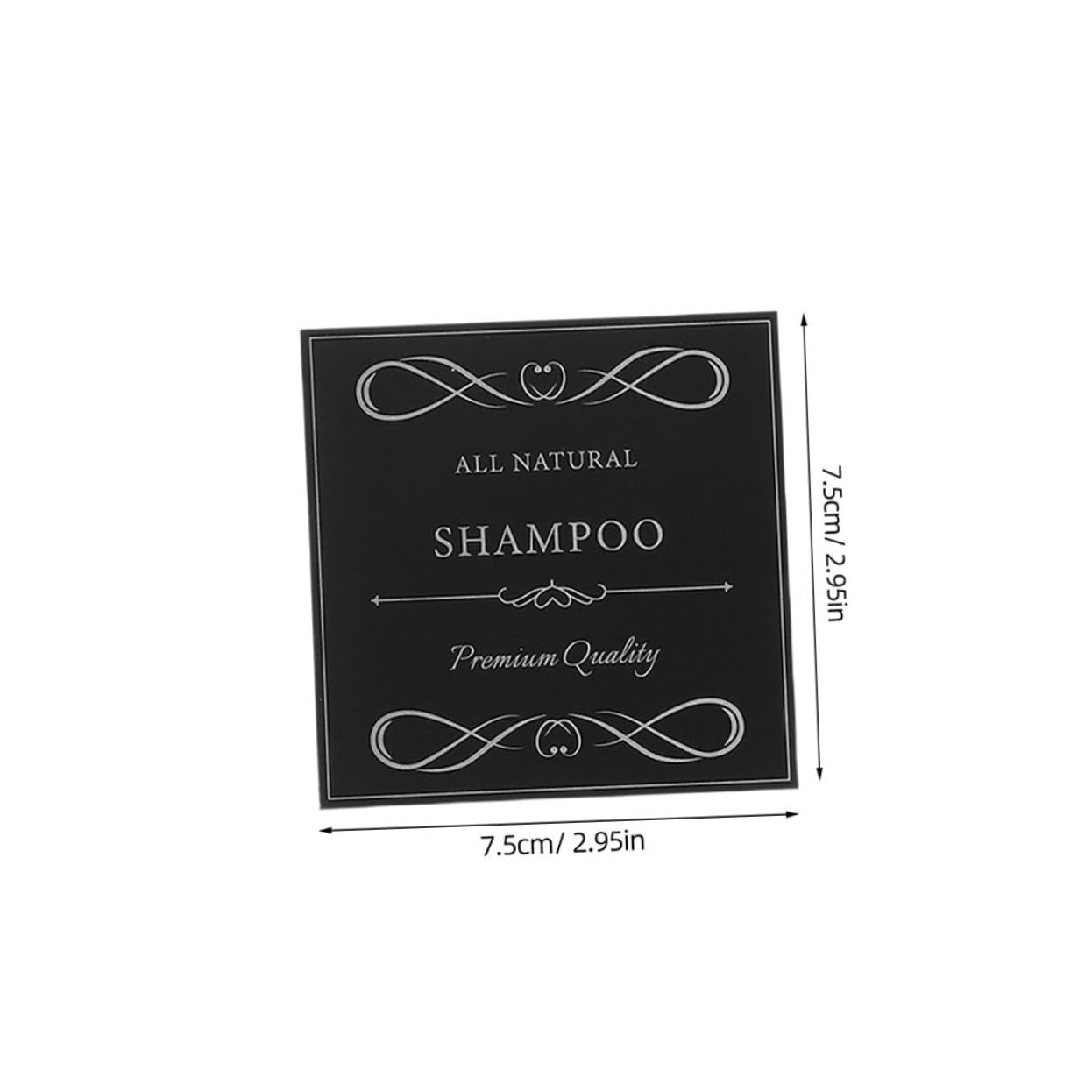 WOONEKY 12pcs Waterproof Self Adhesive Labels for Bathroom and Kitchen Organization Ideal for Shampoo Conditioner and Lotion Bottles and Floral Design