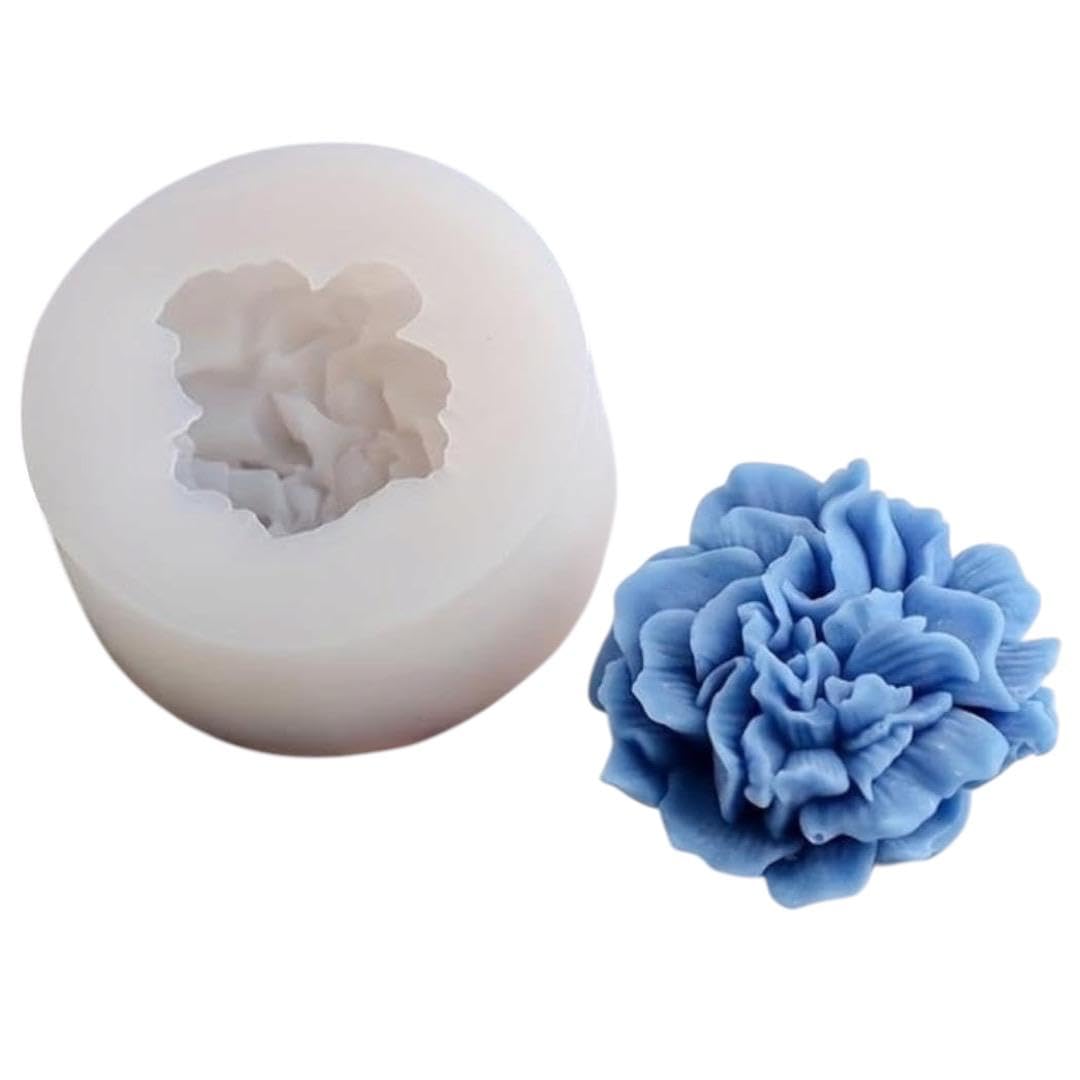 YATHAKATHA - Silicone Candle Mould Flower Shape Carnation Rose Flower Design Fondant Mold for Candy Chocolate Cake Decoration Molds Clay Epoxy Resin Soap Making Moulds-image-6