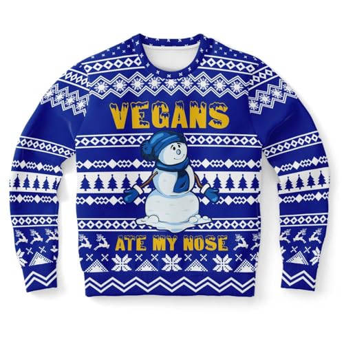 Vegans Ate My Nose Snowman Jumper, alternative view 1