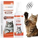 Cat Repellent Spray 120ML Natural Pet Deterrent for Indoor and Outdoor Use Safe No Stain Formula to Protect Furniture Carpets Plants Garden